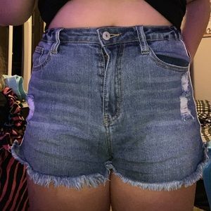 denim shorts
